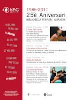 Cartell 25è aniversari Biblio
