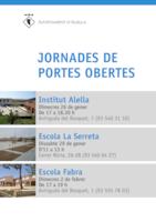 Cartell portes obertes escoles i institut