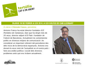 flyer tertulia Antonio franco