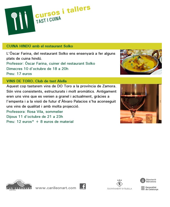 Cuina Ind&uacute; i tast de vins de toro