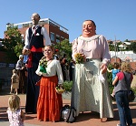 Plantada de gegants. Festa de la Verema