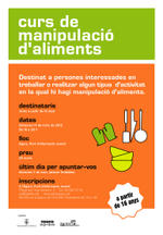 cartell Curs manipulaci&oacute; d'aliments