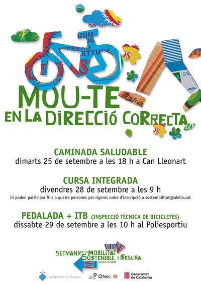cartell Setmana de la Mobilitat Sostenible i Segura