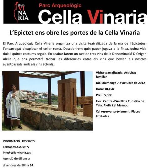 Visita teatralitzada al Parc Arqueol&ograve;gic Cella Vinaria CAT