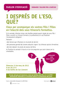 I després de l'ESO què? I després de l'ESO què?