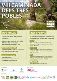Cartell VIII Caminada dels Tres Pobles