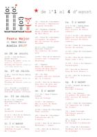 Programa redu&iuml;t Festa Major