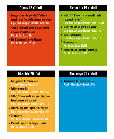 Programa cap de setmana jove