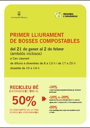 Lliurament de bosses compostables gener 2013