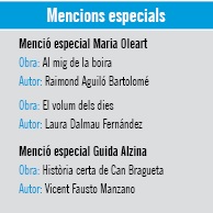 Mencions especial Premis Literaris