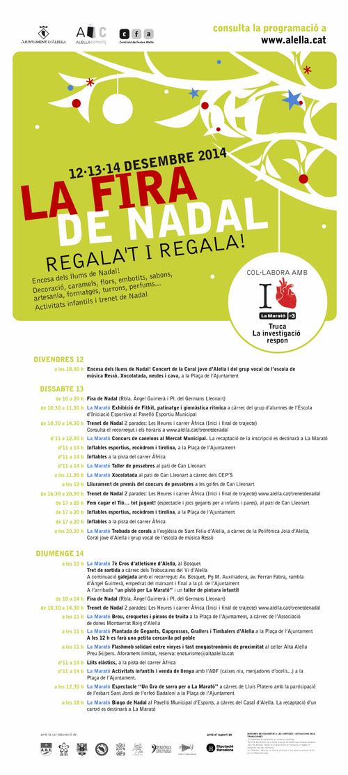 Fira de Nadal i actes de la Marat&oacute;