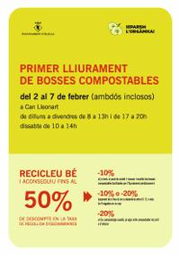 Primer lliurament de bosses compostables 2015