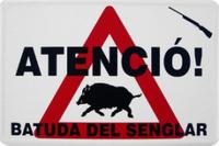 Senyalitzaci&oacute; batuda porc senglar