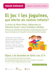 El joc i les joguines que oferim als nostres infants