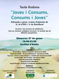 Taula rodona Institut Alella sobre consum i joves