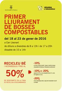 1r lliurament de bosses compostables