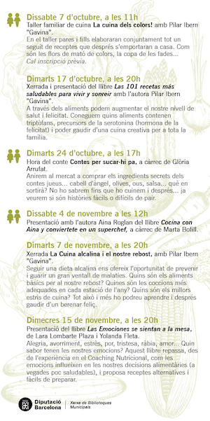 Cuinem i mengem entre llibres