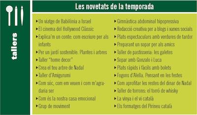 Nous cursos de tardor