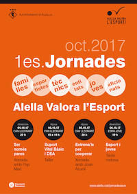 Cartell 1es Jornades Alella Valora l'Esport