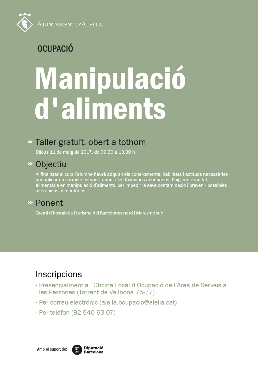 Manipulador d'aliments