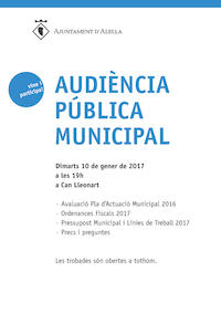 Audiència Pública 10 de gener de 2017