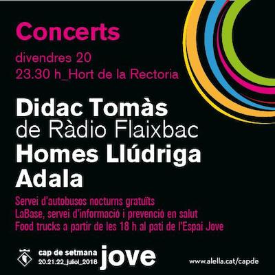 Dídac Tomàs, Homes Llúdriga i Adala