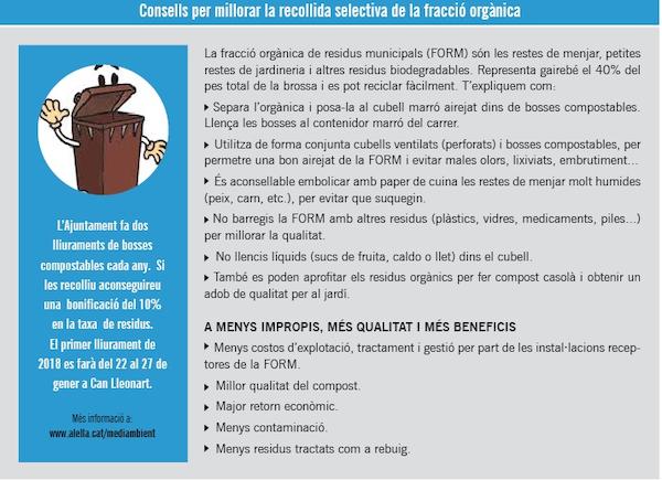 Recomanacions org&agrave;nica