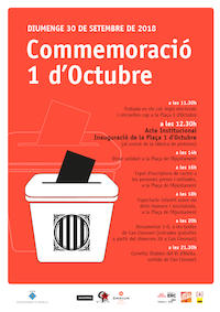 Comnmemoraci&oacute; de l'1 d'Octubre