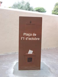 Pla&ccedil;a de l'1 d'Octubre