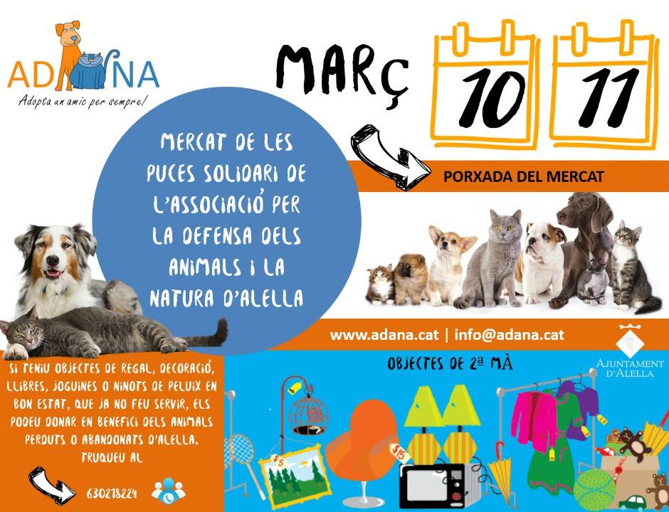 Mercat de puces solidari 11 i 12 de setembre