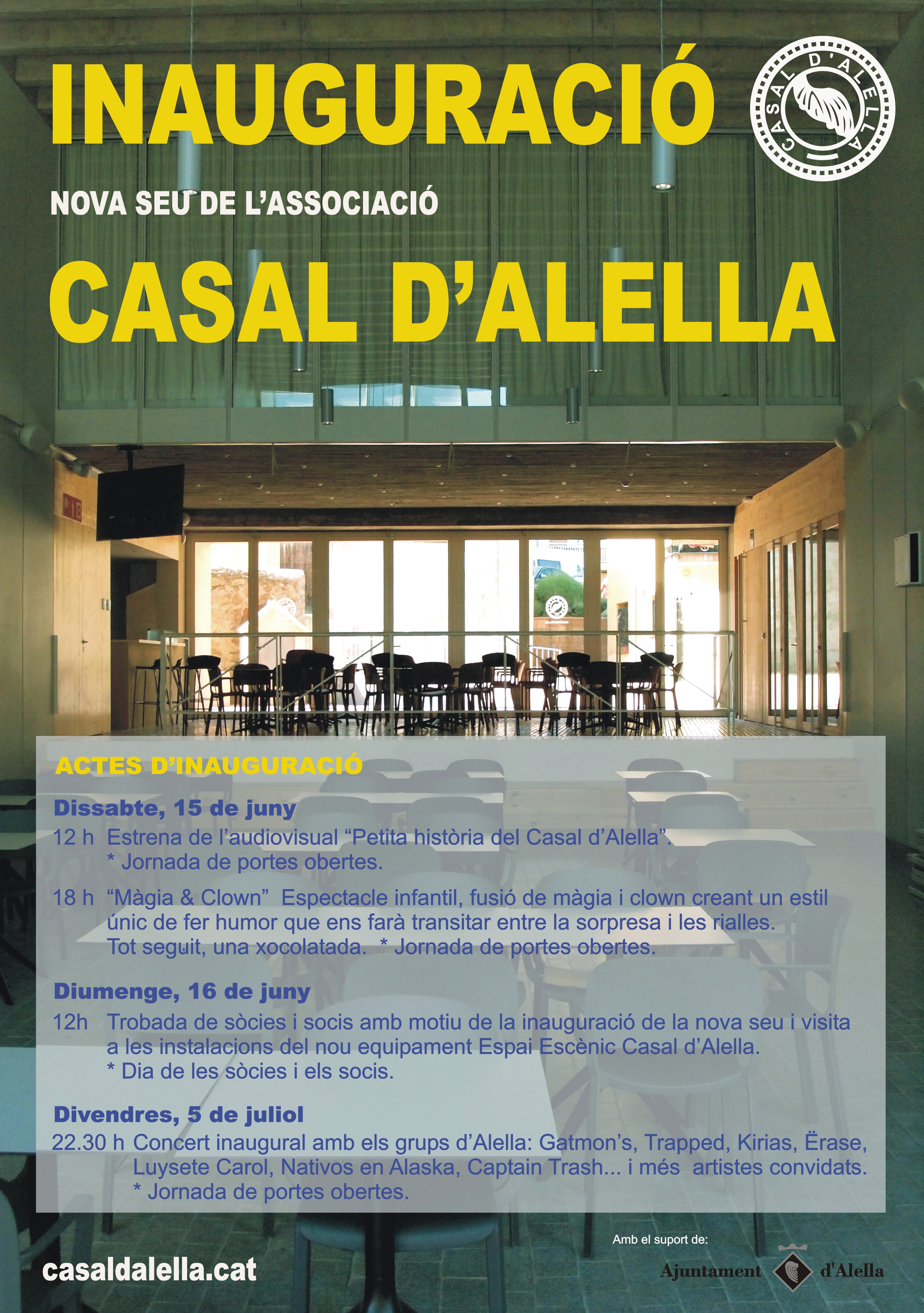 Inauguraci seu de l'Associaci Casal d'Alella