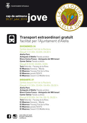 Transport nocturn la fil·loxera