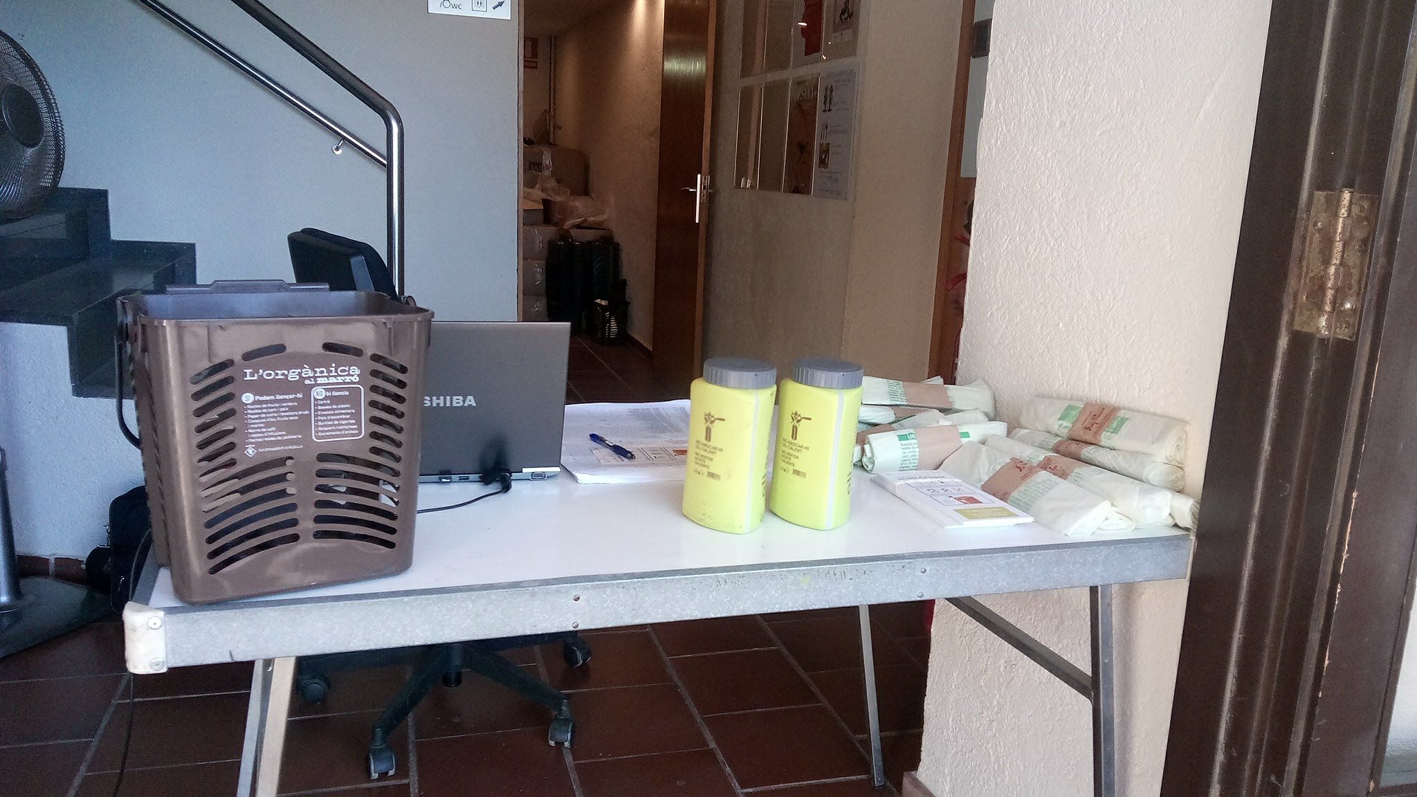 Lliurament de bosses compostables