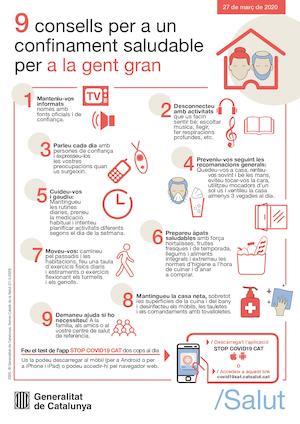Consells confinament gent gran