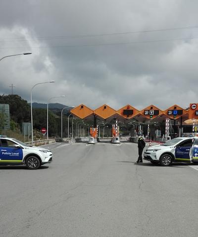 controls de trànsit per evitar desplaçaments