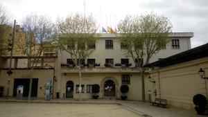 Mig pal en senyal de dol pel coronavirus