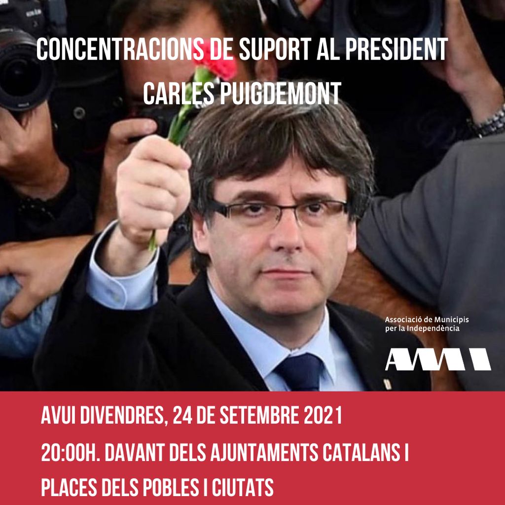 Acte concentraci� suport Carles Puigdemont