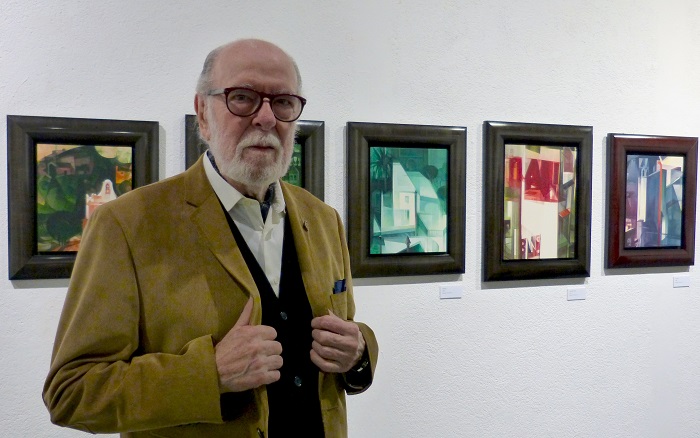 Jordi Alum� a l'exposici� antol�gica de Can Many�