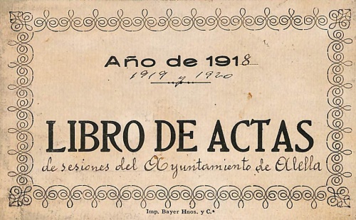 Arxiu Comarcal acta ple