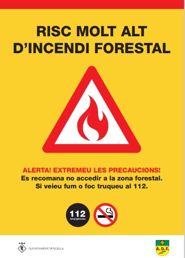 Risc molt alt incendi