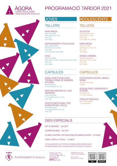 Cartell programaci&oacute; tardor joves i adolescents