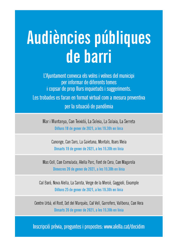 Audincies pbliques de barri