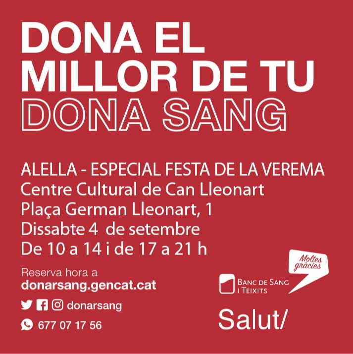 Banc de sang 4 setembre