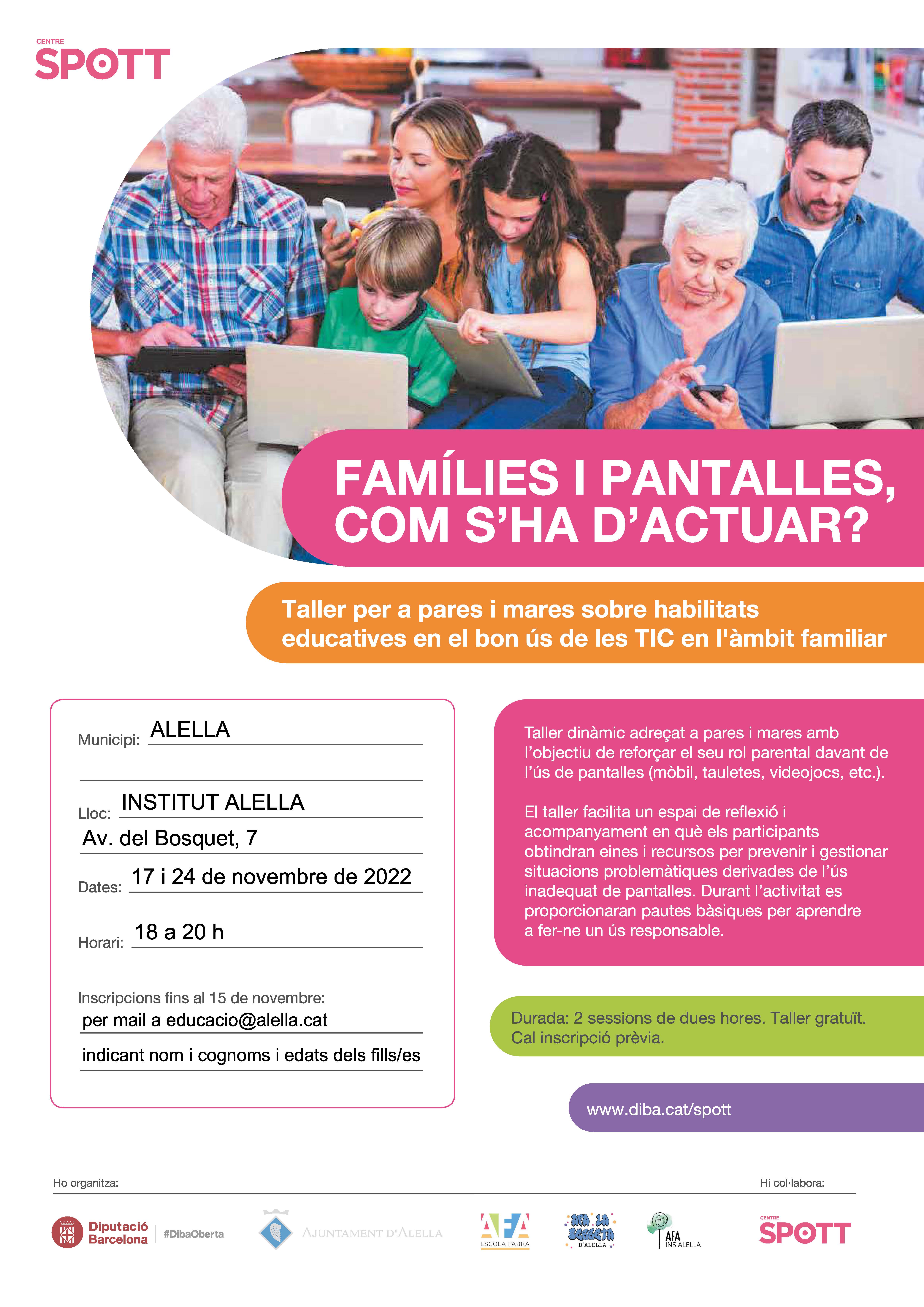 Cartell taller familiar pantalles