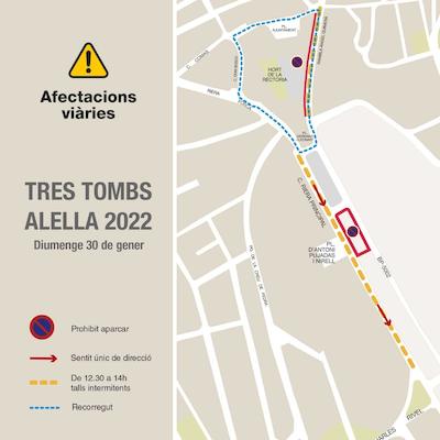 Afectacions viàries Tres Tombs
