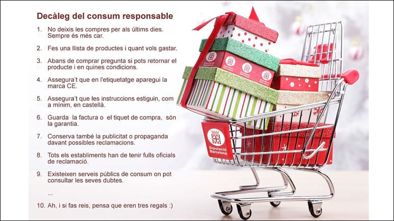 Compres responsables Nadal. Font: Diputaci� de Barcelona