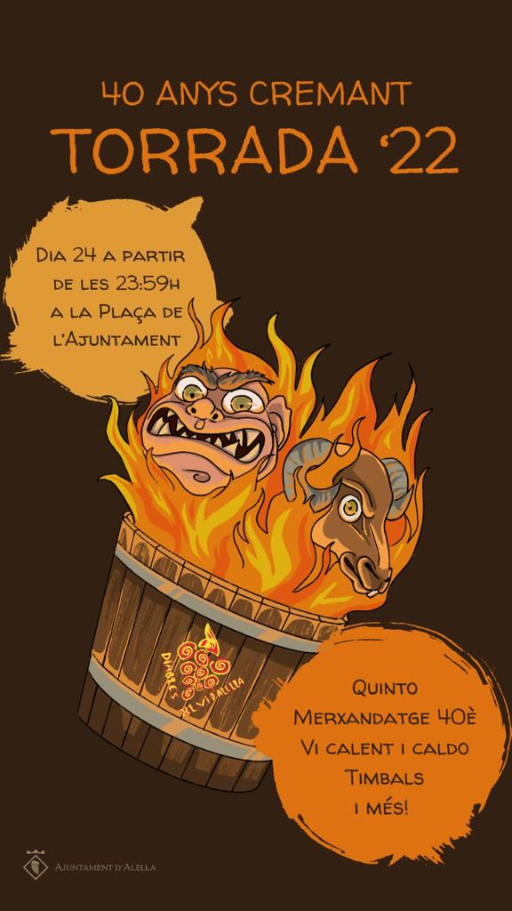 40 anys cremant. La torrada dels diables del vi d'Alella