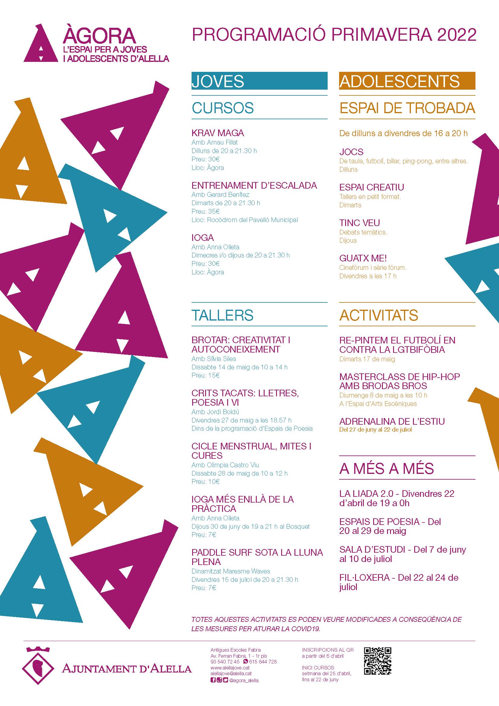 Cartell programaci� primavera �gora