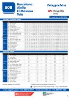 Nous horaris l&iacute;nia 808