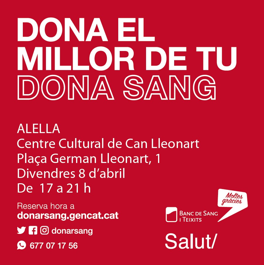 Banc de sang 8 d'abril